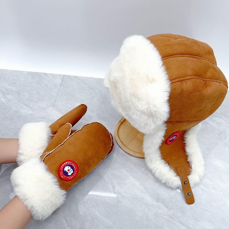 Canada Goose Scarf Hat Gloves dx03